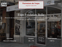 Tablet Screenshot of fondationbolle.ch